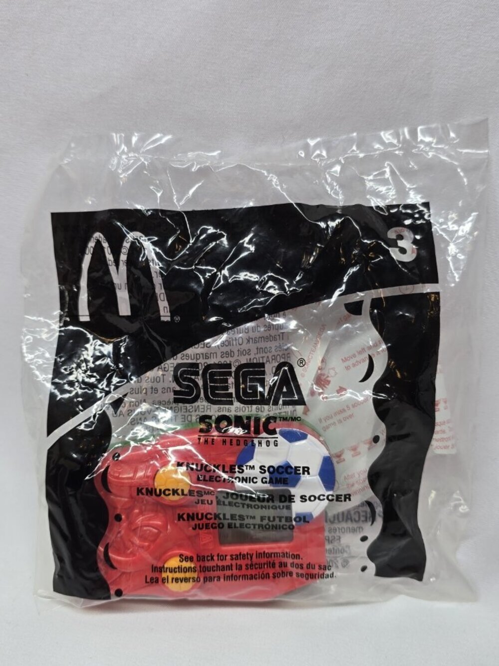 McDonald's Sega Sonic the Hedgehog Knuckles Soccer Game 2003 *Needs Battery*